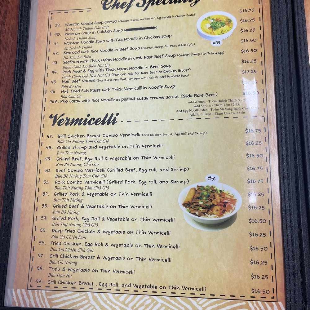 Phở Hằng Restaurant - Chef specials and vermicelli bowls April 2024 - Vietnamese Near Me - Roseville, California Phở Hằng Restaurant - Chef specials and vermicelli bowls April 2024 - Vietnamese Near Me - Roseville, California