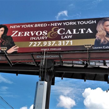 Zervos & Calta, PLLC - Personal Injury Attorney - Tarpon Springs - I had to pull over and get a photo. One of the more "colorful" attorney billboards I've seen in FL. Classic! (no review) - Personal Injury Law Near Me - Tarpon Springs, Florida Zervos & Calta, PLLC - Personal Injury Attorney - Tarpon Springs - I had to pull over and get a photo. One of the more "colorful" attorney billboards I've seen in FL. Classic! (no review) - Personal Injury Law Near Me - Tarpon Springs, Florida