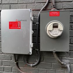 Solar Solution - Enphase Solar combiner and controller, PEPCO power meter.