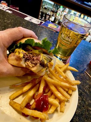 Photo of Cinco Cantina - Tucson, AZ, US. This has got to be the best burger in Tucson!