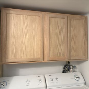 CONTRACTOR PROS - New cabinets were unfinished because the old ones had a veneer and Allstate would not pay to have these finished nicely. - General Contractors Near Me