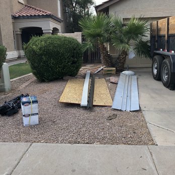 Five Guys Roofing - Round 1 typical of how the jobsite was left - Roofing Near Me - Gilbert, Arizona