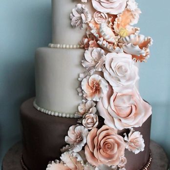 Pastry Works - a three tiered wedding cake - Custom Cakes Near Me - Raleigh, North Carolina Pastry Works - a three tiered wedding cake - Custom Cakes Near Me - Raleigh, North Carolina