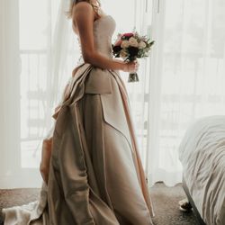 Jill's Fashions & Bridals - Madison James wedding gown from Jill's (side view)