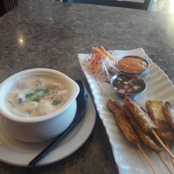 Chiangmai Thai Kitchen - Coconut soup and chicken satay - Thai Near Me - Tyler, Texas Chiangmai Thai Kitchen - Coconut soup and chicken satay - Thai Near Me - Tyler, Texas