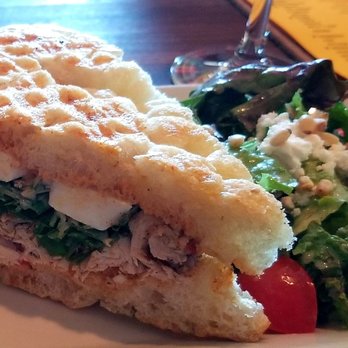 Postino Heights - Chicken and mozzarella panini-diff angle - Wine Bars Near Me - Houston, Texas Postino Heights - Chicken and mozzarella panini-diff angle - Wine Bars Near Me - Houston, Texas