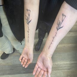 Matching tats. Matching tats.