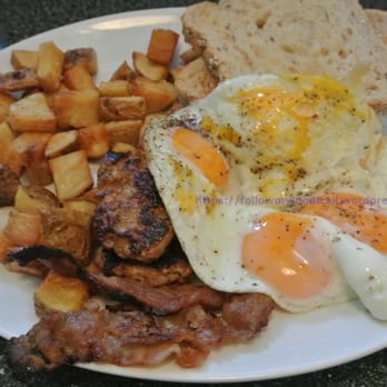 The Bro'Kin Yolk - Farmer's Breakfast with Sunnyside Eggs - Breakfast & Brunch Near Me - Calgary, Alberta