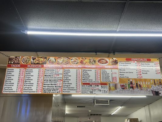 Menu photo 2 Taqueria Guerrero Style Westminster, CA