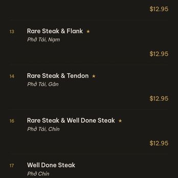 Pho Cow Cali - Menu from their website - Vietnamese Near Me - La Jolla, California Pho Cow Cali - Menu from their website - Vietnamese Near Me - La Jolla, California