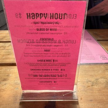 The Rabbit Hole - Happy hour menu - Cocktail Bars Near Me - San Francisco, California