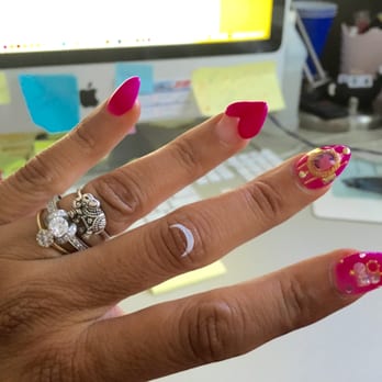 Yuki Nails - Hot pink anyone? Nails by Yuki - Nail Salons Near Me - Huntington Beach, California