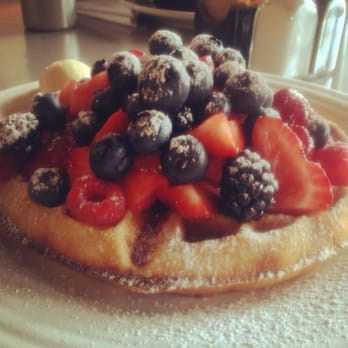 Cafe Borrone - Belgian Waffle w/ Fresh Mixed Berries - Breakfast & Brunch Near Me - Menlo Park, California Cafe Borrone - Belgian Waffle w/ Fresh Mixed Berries - Breakfast & Brunch Near Me - Menlo Park, California
