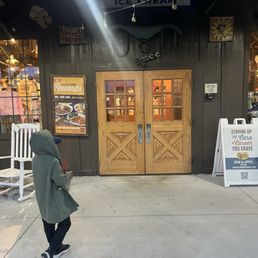 Exterior outside entrance of Cracker Barrel Old Country Store - Madison, Georgia Exterior outside entrance of Cracker Barrel Old Country Store - Madison, Georgia