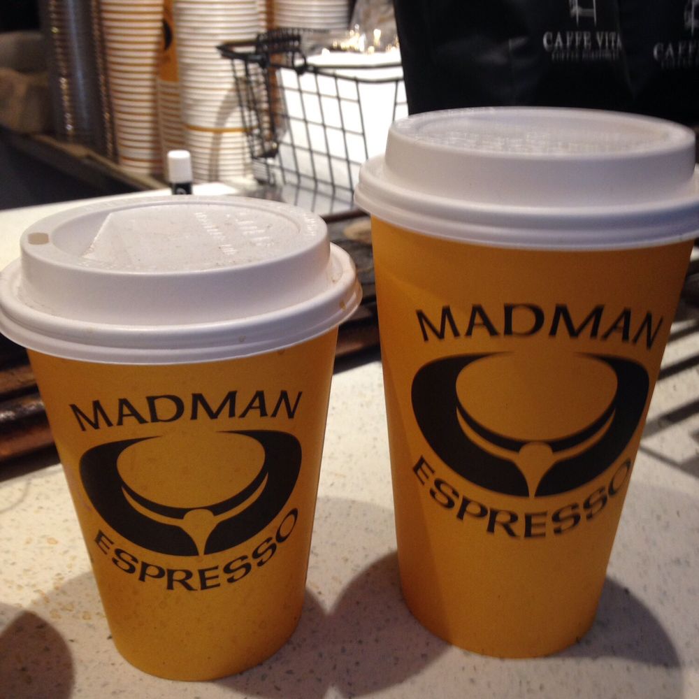 Madman Espresso - Picture of Madman coffee cups - Coffee & Tea Near Me - New York, New York