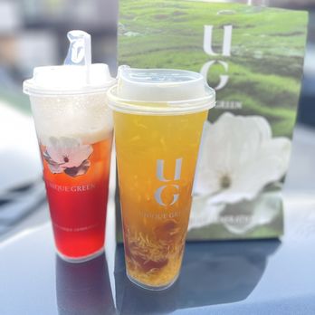 UG Tea - My Orange Jasmine Fruit Tea with jellies and actual fruit in the drink. - Bubble Tea Near Me - Bellevue, Washington UG Tea - My Orange Jasmine Fruit Tea with jellies and actual fruit in the drink. - Bubble Tea Near Me - Bellevue, Washington
