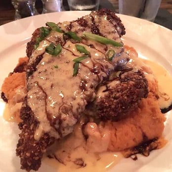 Gabe's Downtown - Pecan-crusted catfish over sweet potato mash - Cajun/Creole Near Me - Douglasville, Georgia