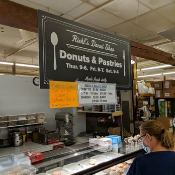 Riehl's Donut Shop - a woman at the counter - Donuts Near Me - Newtown, Pennsylvania
