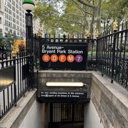MTA - 42 Street- Bryant Park Station