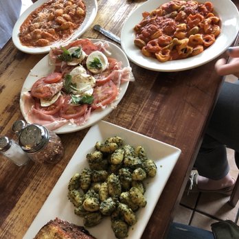 Bottega di Capri - Eggplant with pesto gnocchi, prosciutto Di Parma antipasto plate, marinara cream sauce tortellini and gnocchi al la vodka sauce. - Italian Near Me - Brookline, Massachusetts Bottega di Capri - Eggplant with pesto gnocchi, prosciutto Di Parma antipasto plate, marinara cream sauce tortellini and gnocchi al la vodka sauce. - Italian Near Me - Brookline, Massachusetts