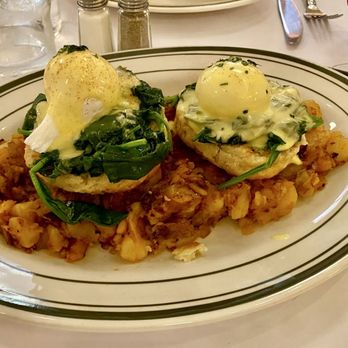 The Shed Restaurant - Mohegan Sun CT - Eggs Biscuit Benedict* with sautéed spinach - Comfort Food Near Me - Uncasville, Connecticut The Shed Restaurant - Mohegan Sun CT - Eggs Biscuit Benedict* with sautéed spinach - Comfort Food Near Me - Uncasville, Connecticut