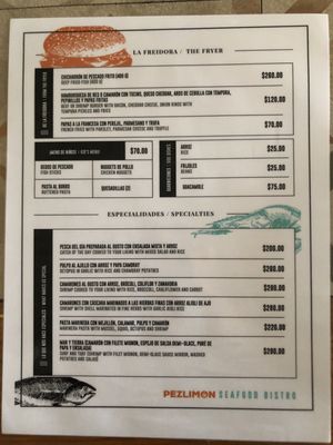 Menu photo 8 Pezlimon Puerto Vallarta, JAL