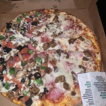 Aloha Pizza and Pasta - Aloha special pizza, half no veggies - Pizza Near Me - Riverside, California