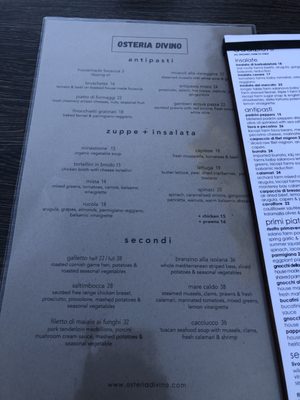Menu photo 1 Osteria Divino Sausalito, CA Menu photo 1 Osteria Divino Sausalito, CA