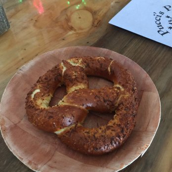 Pucci's Pub - Cream cheese jalapeño stuffed pretzel - yes please!!! - Pubs Near Me - Sandpoint, Idaho Pucci's Pub - Cream cheese jalapeño stuffed pretzel - yes please!!! - Pubs Near Me - Sandpoint, Idaho