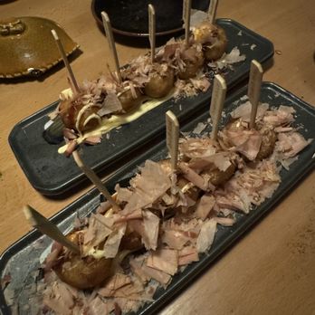 Izakaya Nana - Takoyaki Octopus Balls (5 Pcs) / - Izakaya Near Me - Queens, New York Izakaya Nana - Takoyaki Octopus Balls (5 Pcs) / - Izakaya Near Me - Queens, New York