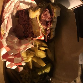 Smoking Meat - a sandwich with pickles and a pickle - Sandwiches Near Me - Montreal, Quebec Smoking Meat - a sandwich with pickles and a pickle - Sandwiches Near Me - Montreal, Quebec
