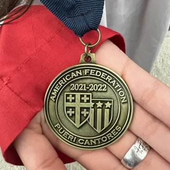Christ Cathedral - Medal presented to all choir participants - Churches Near Me - Garden Grove, California