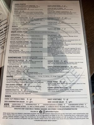 Menu photo 8 Barrington Tap & Table Marriottsville, MD