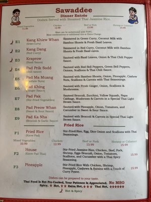 Menu photo 2 Sawaddee Thai & Chinese Restaurant Spring Lake, NC Menu photo 2 Sawaddee Thai & Chinese Restaurant Spring Lake, NC