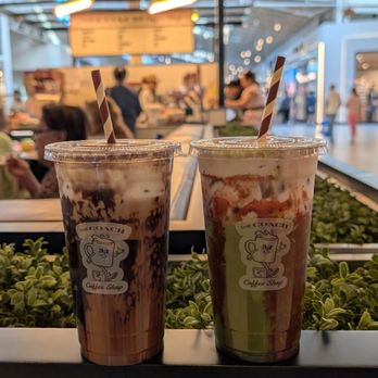 The Coach Coffee Shop - Iced Coach Tiramisu Latte & Strawberry Matcha - Coffee & Tea Near Me - Elizabeth, New Jersey The Coach Coffee Shop - Iced Coach Tiramisu Latte & Strawberry Matcha - Coffee & Tea Near Me - Elizabeth, New Jersey