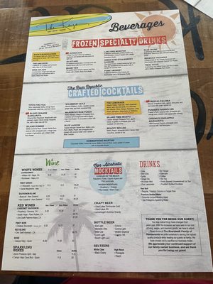 Menu photo 2 The Keys Put-in-Bay, OH