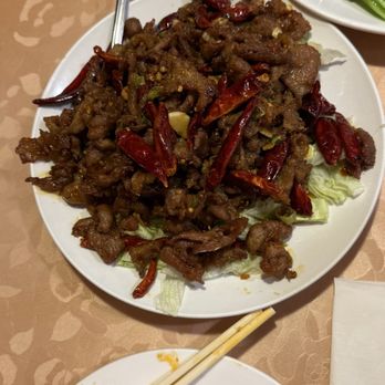 Sichuan Fusion - 60. 孜然羊/ Sichuan Style Spicy Cumin Sauce Lamb - Szechuan Near Me - Richmond, California Sichuan Fusion - 60. 孜然羊/ Sichuan Style Spicy Cumin Sauce Lamb - Szechuan Near Me - Richmond, California