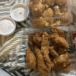 Whole container of biscuits and tenders
