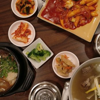 Nak Won Garden - Left: Ddukbaegi Bolgogi ($16.99), Top: Ddukbokki ($9.99), Bottom-right: Golbi Tong ($16.99) - Korean Near Me - Pittsburgh, Pennsylvania Nak Won Garden - Left: Ddukbaegi Bolgogi ($16.99), Top: Ddukbokki ($9.99), Bottom-right: Golbi Tong ($16.99) - Korean Near Me - Pittsburgh, Pennsylvania