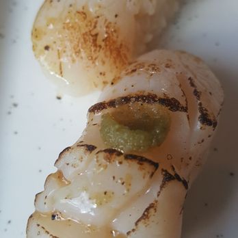 Bamboo Sushi - Hotate nigiri ($7, 1/31/22) - Sushi Bars Near Me - Seattle, Washington Bamboo Sushi - Hotate nigiri ($7, 1/31/22) - Sushi Bars Near Me - Seattle, Washington