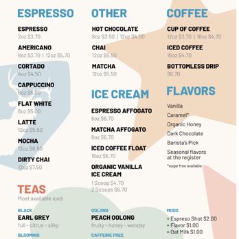 Mantra Coffee & BnB - Drinks menu - Coffee & Tea Near Me - Azusa, California