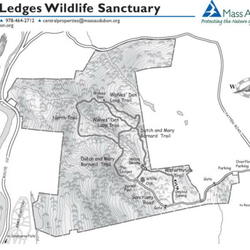 High Ledges Wildlife Sanctuary - Trail map
