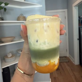 Bagel Brigade - Mango matcha - Coffee & Tea Near Me - Austin, Texas Bagel Brigade - Mango matcha - Coffee & Tea Near Me - Austin, Texas