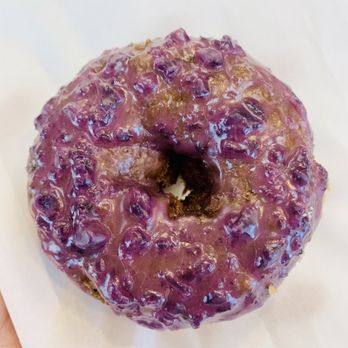 Donut Hub - Blueberry donut cake. One the best I've ever tasted! - Donuts Near Me - Orange, California
