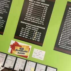 Kung Fu Massage - Price list