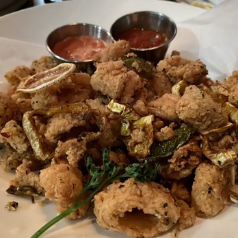Ray's On the River - Calamari and not pictured was the crab cake - Seafood Near Me - Sandy Springs, Georgia Ray's On the River - Calamari and not pictured was the crab cake - Seafood Near Me - Sandy Springs, Georgia