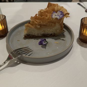 Lemon & Thyme - Baklava cheesecake - New American Near Me - Costa Mesa, California Lemon & Thyme - Baklava cheesecake - New American Near Me - Costa Mesa, California