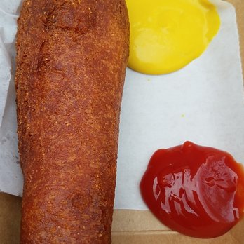 Red Wagon Corn Dog Cart - Simple yet tasty - Food Trucks Near Me - Anaheim, California