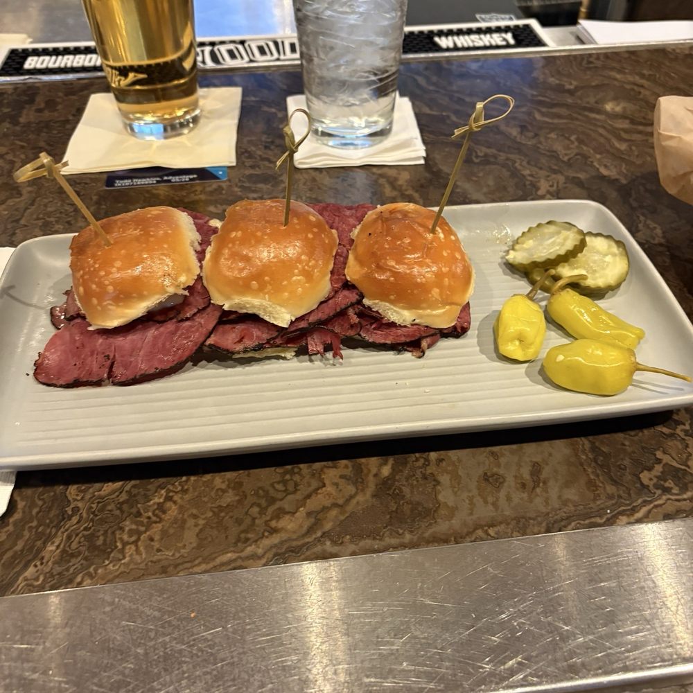 Raiders Tavern & Grill - Pastrami sliders - American Near Me - Henderson, Nevada Raiders Tavern & Grill - Pastrami sliders - American Near Me - Henderson, Nevada