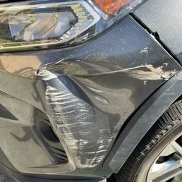 Bumper before repairs Bumper before repairs